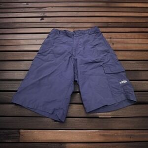 AFTCO Bluewater Fishing Cargo Shorts Mens Size 34 Navy Outdoor Activewear USA
